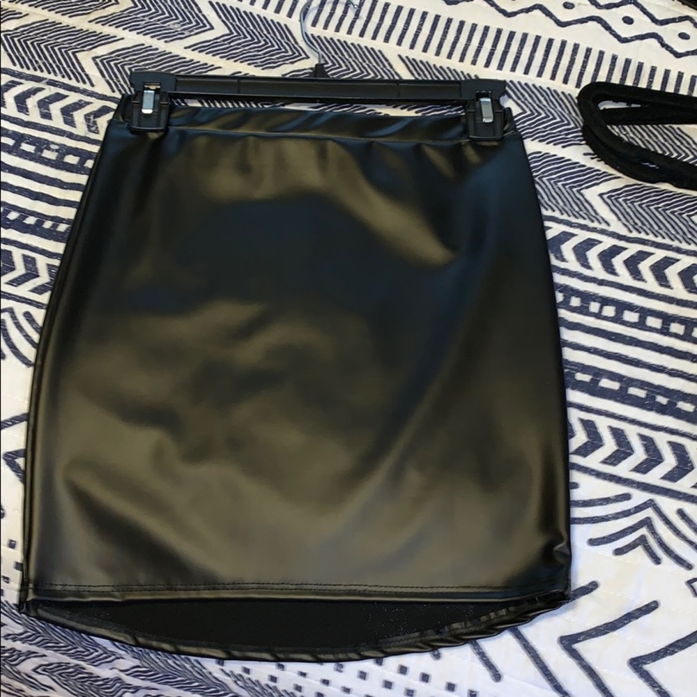 Pleather skirt